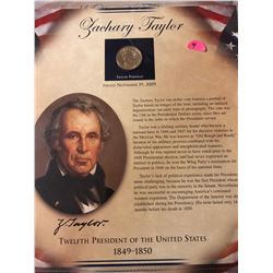 2009 Zachary Tayler Dollar coin and Stamp collection