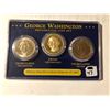 Image 1 : 2007 George Washington presidential coin set 3 coin set