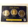 Image 1 : 2007 John Adams presidential dollar 3 coin set