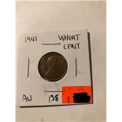 1941 wheat Penny AU