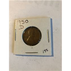 1950 D wheat penny