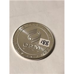 1 oz Silver .999 Fine Silver Bullion Round OPM Metals