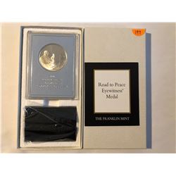 Sterling silver Eyewitness Medal Road To Peace