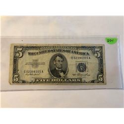 1953 5 Dollar Silver Certificate