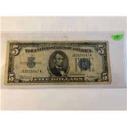 1934 5 Dollar Silver Certificate