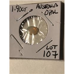 Beautiful Natural Australian OPAL 1.90 carat Oval Cut