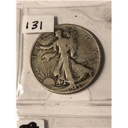 1945 P Walking Liberty Silver Half Dollar Nice Early US Coin