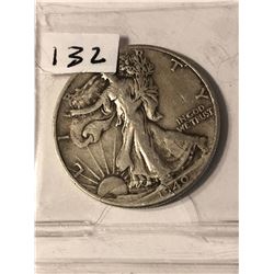 1940 P Walking Liberty Silver Half Dollar Nice Early US Coin