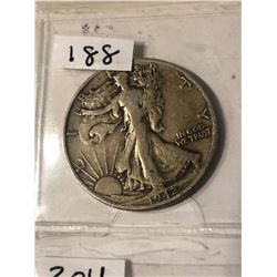 1942 D Walking Liberty Silver Half Dollar Nice Early US Coin