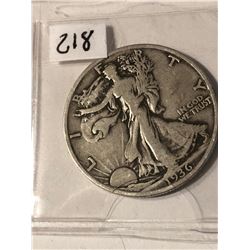 1936 P Walking Liberty Silver Half Dollar Nice Early US Coin