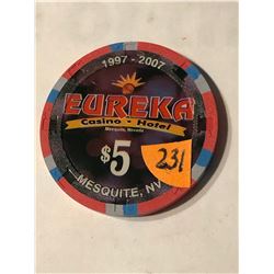 5 Dollar EUREKA Casino Coin Mesquite Nevada