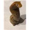 Image 1 : Beautiful HUGE COBRA SNAKE Handcarved out of Solid Gemstone SOAPSTONE from PERU 78.4 grams