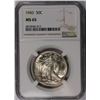Image 1 : 1943 WALKING LIBERTY HALF DOLLAR NGC MS 65