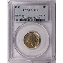 1930 BUFFALO NICKEL PCGS MS65