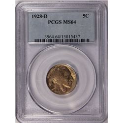 1928-D BUFFALO NICKEL PCGS MS64