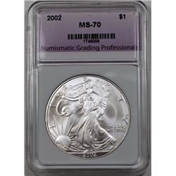 2002 AMERICAN SILVER EAGLE NGP