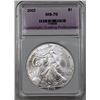 Image 1 : 2002 AMERICAN SILVER EAGLE NGP