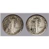 Image 2 : 1921-P & 1921-D MERCURY DIMES VG KEY COINS