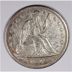 1859-S SEATED DOLLAR XF VERY RARE DATE!