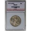 Image 1 : 1917-S REVERSE WALKING LIBERTY HALF DOLLAR CCGS