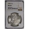 Image 1 : 1898-O MORGAN SILVER DOLLAR NGC MS64+ WHITE!