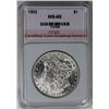 Image 1 : 1902 MORGAN SILVER DOLLAR CCGS GRADED GEM BU NICE!