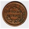 Image 2 : 1857 LARGE CENT SMALL DATE VF RARE!
