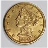 Image 1 : 1886-S $5 GOLD LIBERTY AU