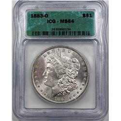 1883-O MORGAN SILVER DOLLAR