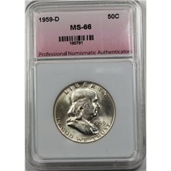 1959-D FRANKLIN HALF DOLLAR PNA