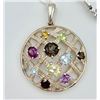 Image 2 : 3 PIECE .925 AND MULTI-COLORED RHINESTONES SET