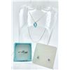 Image 1 : AQUAMARINE COLORED GEMSTONE AND .925 SET