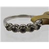 Image 1 : STACKABLE .925 BLUE AND WHITE DIAMOND RING