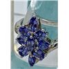 Image 2 : BEAUTIFUL TANZANITE AND STERLING SILVER SET