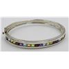 Image 2 : LOT OF 3 STERLING SILVER BANGLE BRACELETS