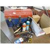 Image 1 : METAL TOOL BOX & MISC SHOP ITEMS