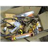 Image 1 : LOT OF TRANSFER PUMP, SAW, NAIL PULLER, WORK POUCH, ETC