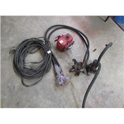 HYDRAULIC HOSE CONTROL, BOOSTER CABLES, GEAR BOX