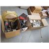 Image 1 : LOT OF ROLLER CHAIN, SCREWS, NAILS, AIR HOSE, LITES, ETC