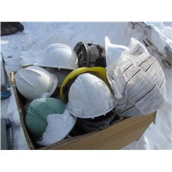 BOX OF HARD HATS