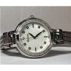 39) BULOVA DIAMOND WATCH