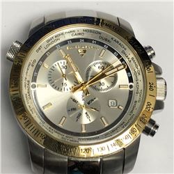 41) SWISS LEGEND WORLD TIMER CHRONOGRAPH WATCH
