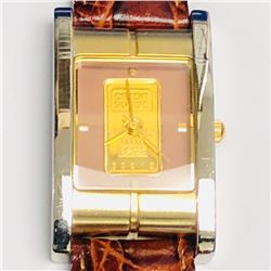 47) CREDIT SUISSE 1G FINE GOLD QUARTZ WATCH