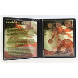 CANADA'S LAST 10 COPPER CENTS COIN COLLECTION