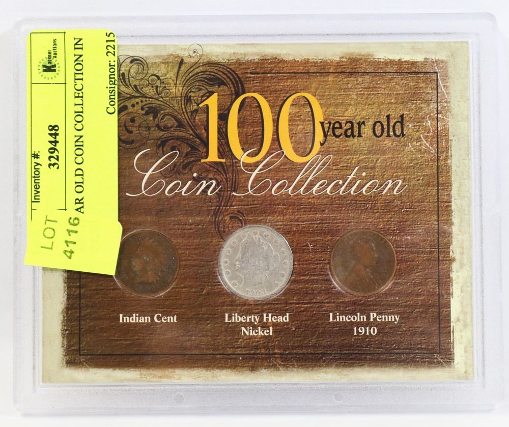 100 YEAR OLD COIN COLLECTION IN CASE