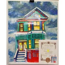 "VICTORIAN" 22 X 28" OIL ON ARTIST PAPER BY