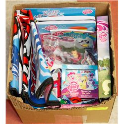 BOX OF MY LITTLE PONY COLLECTIBLES INCLUDES