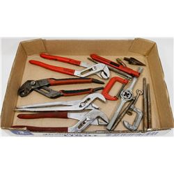 ESTATE TOOL LOT INCLUDES MILWAUKEE CHANNEL LOCK,