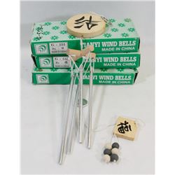 LOT OF 3 TIANYI WIND CHIMES