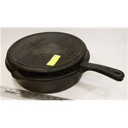 SET OF CABELA'S CAST IRON SKILLETS.